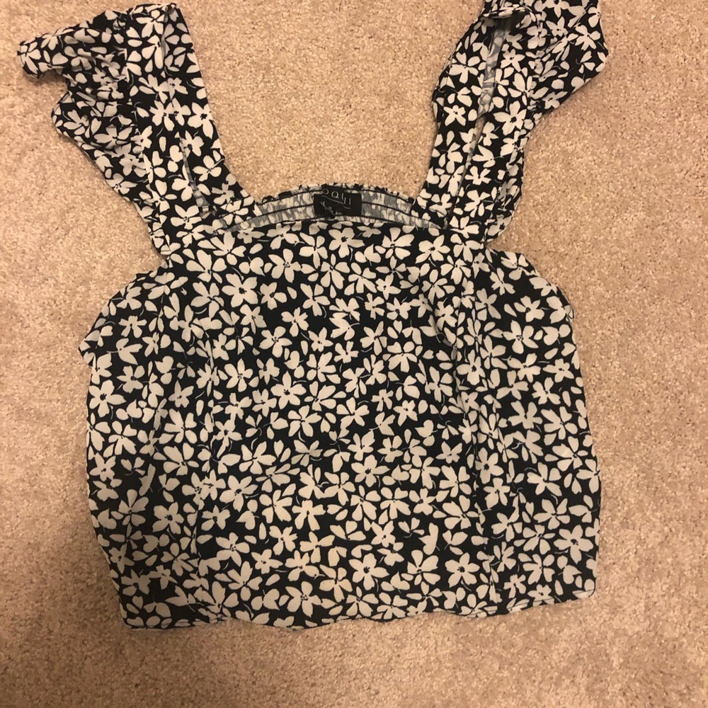 Eloquii floral crop top size 16